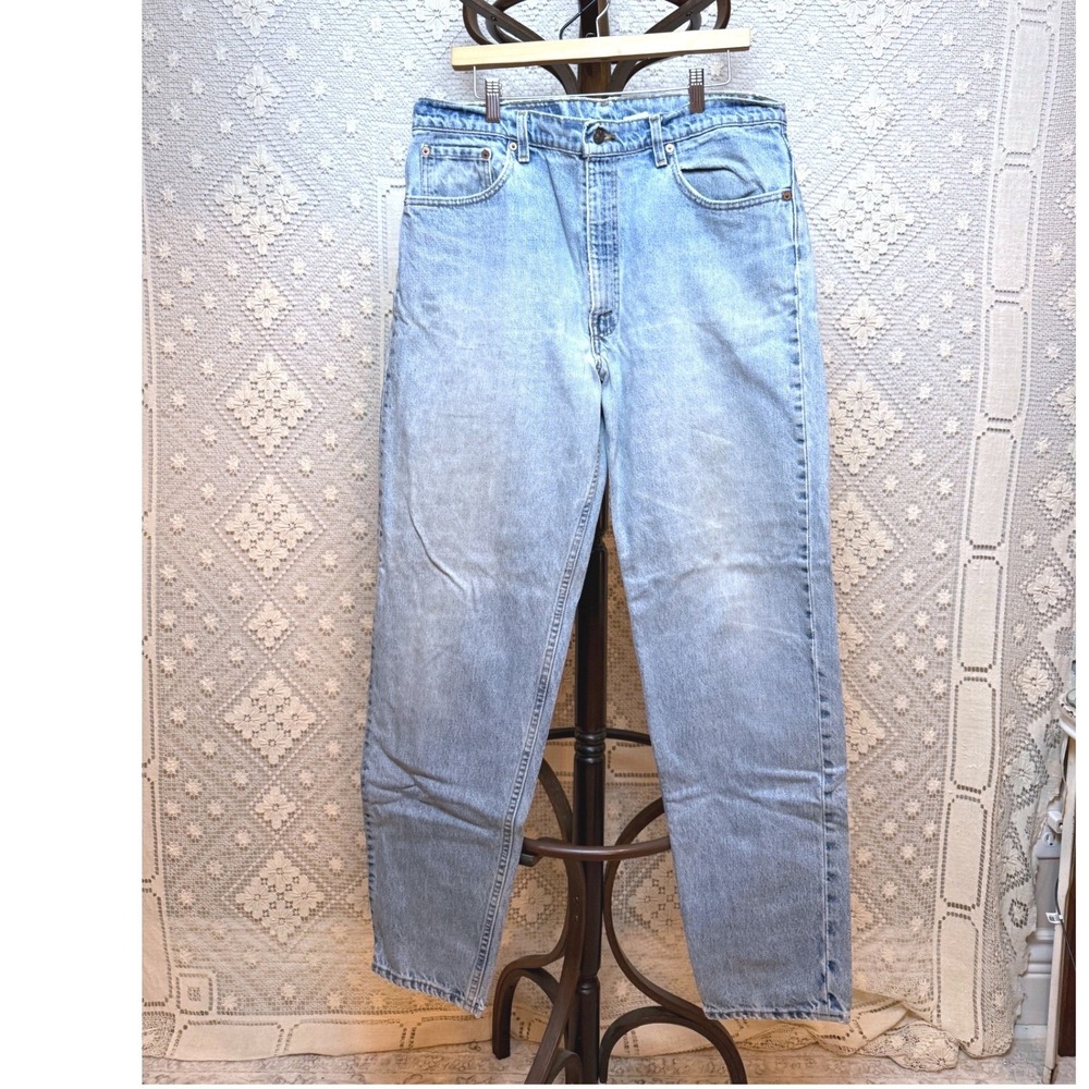 Vintage Levis 550‎ Relaxed Fit Tapered Leg Jeans Made in USA 38x34 Blue